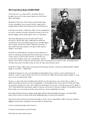 A preview of a PDF biography for Boyle, Ernest Elroy